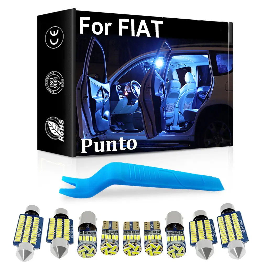 

Car Canbus Interior LED Light For Fiat Punto 199 EVO Grande Punto Accessories Auto Indoor Map Dome Trunk Vanity Mirror Lamp