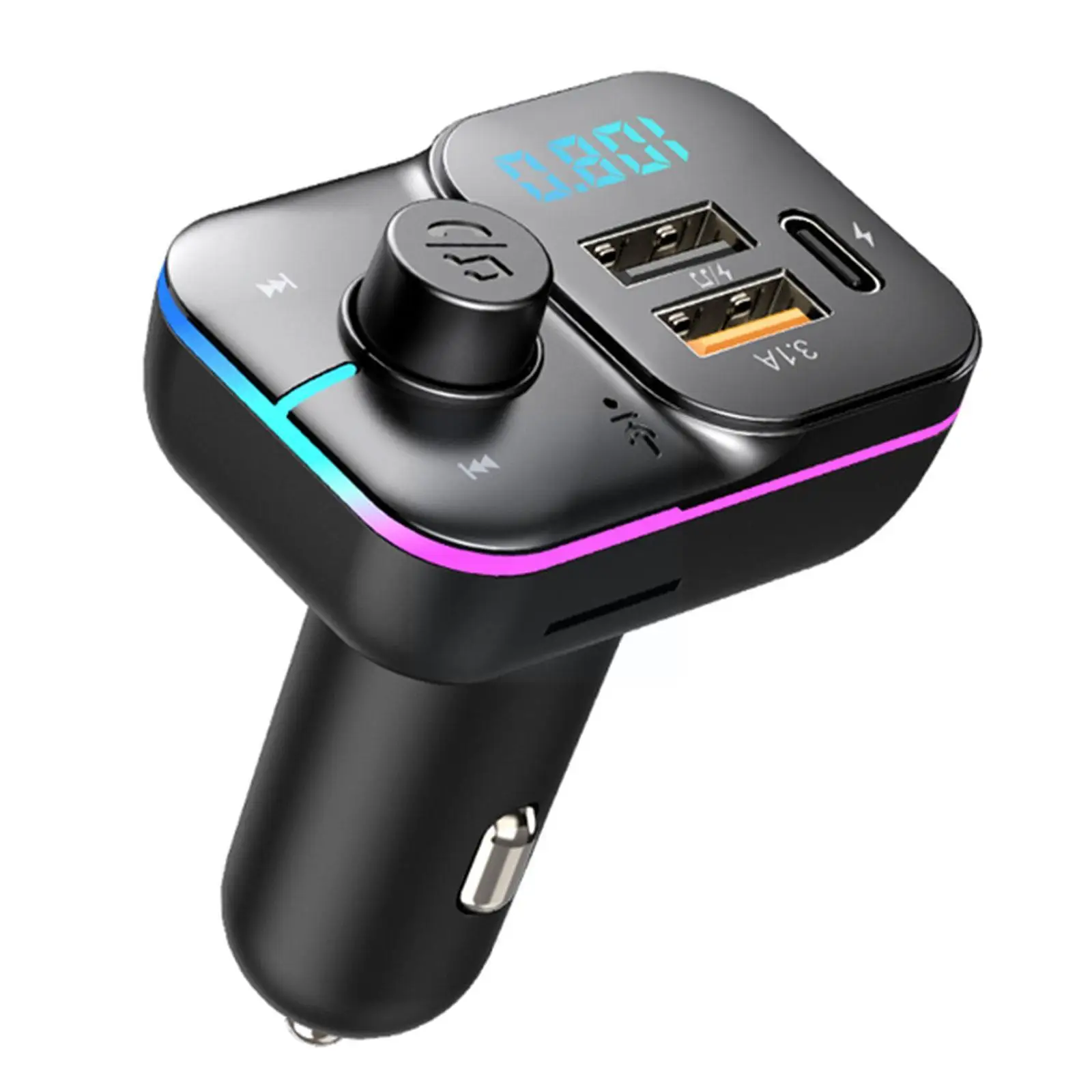 

FM-передатчик Bluetooth 5,0, автомобильный комплект громкой связи, аудио QC3.0, зарядное устройство, модулятор быстрого проигрывания, FM PD MP3 Авто A9Y8