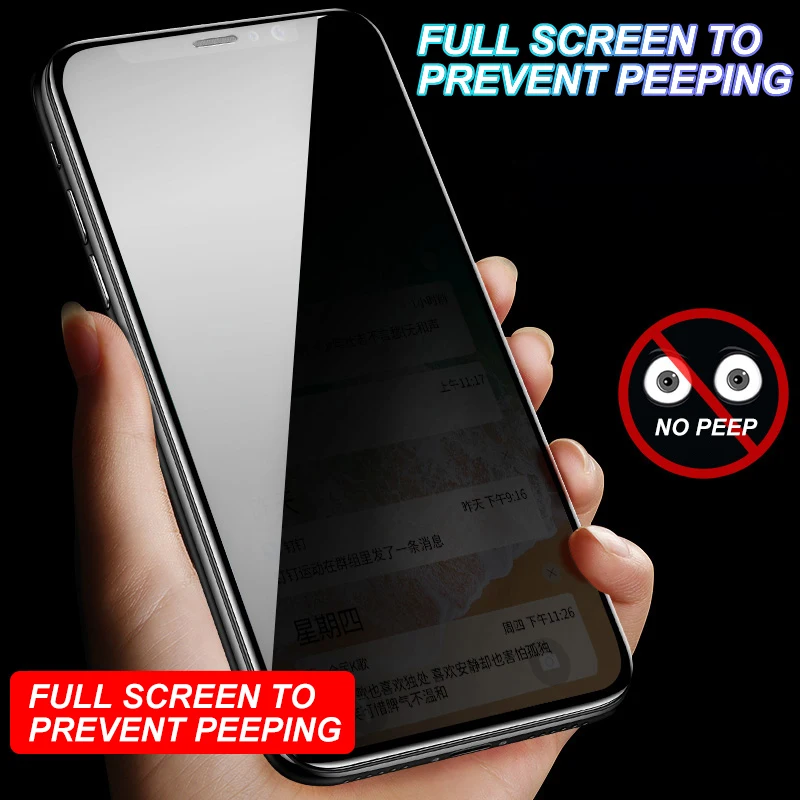 100D HD Anti Spy Tempered Glass For IPhone 13 12 11 Pro Mini XR/X/XS Max Privacy Screen Protector 7/8S Plus SE 2020 |