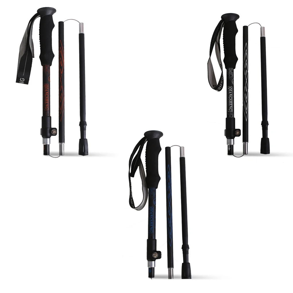 

Походная палка для пешего туризма палка для ходьбы Складная альпинистская Нескользящая рукоятка из ЭВА легкая альпинистская искусственна...