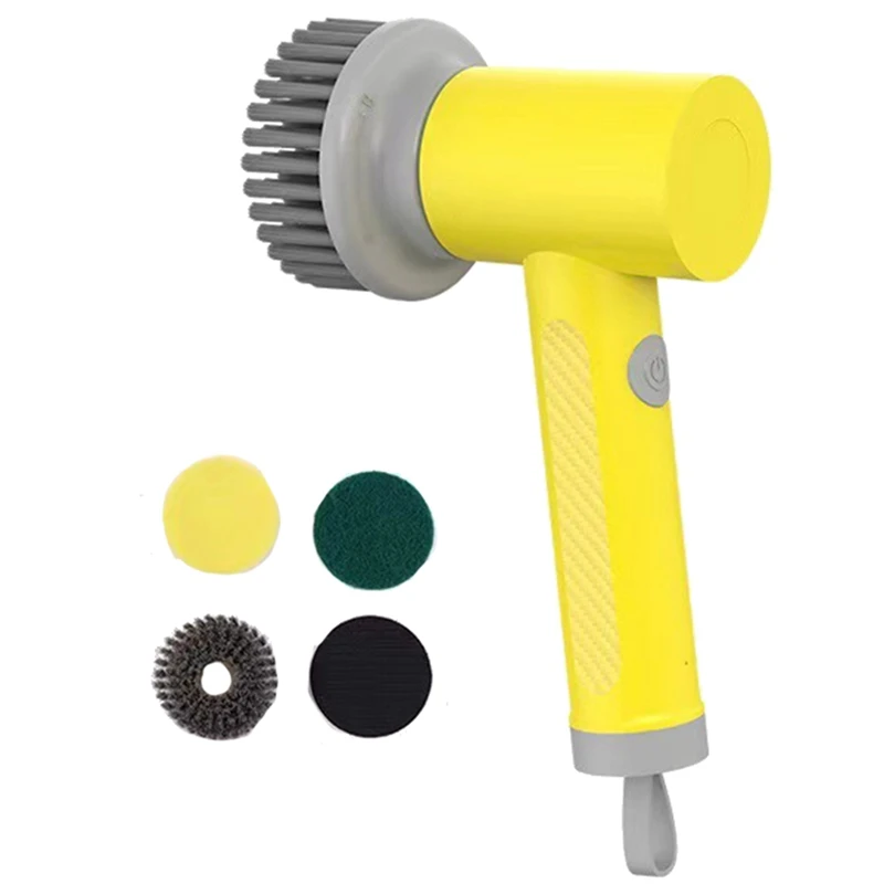 

Беспроводная электрическая щетка для чистки, USB перезаряжаемая щетка для мытья посуды, щетка для чистки плитки в ванне