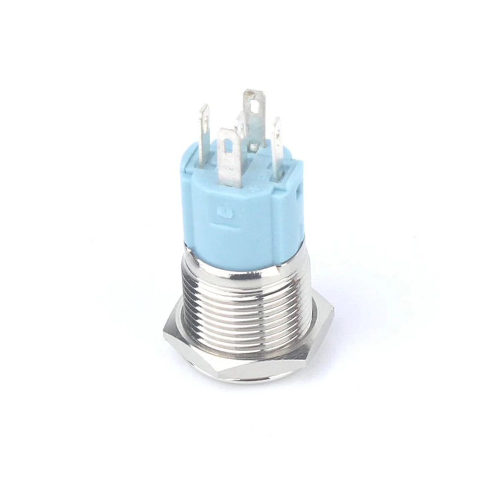 16309F Llluminated Ring Led Мгновенный 16 мм Электрический переключатель 1NO1NC Modern