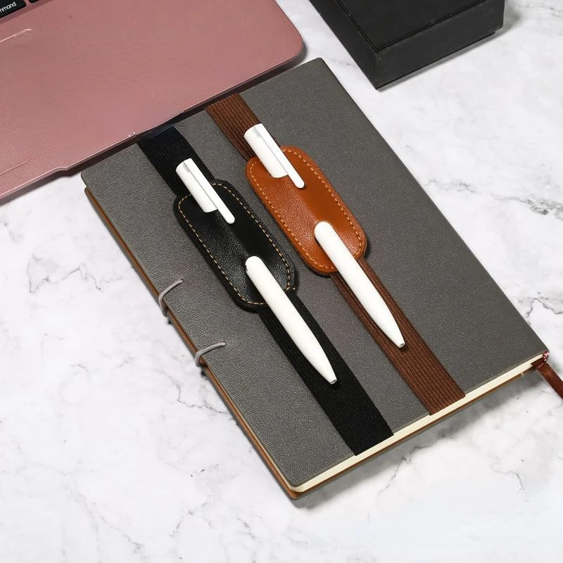 

Single Pen Sleeve Elastic Band Notebook Pen Protective Cover Storage Bag PU Leather Pencil Pouch Student School Office Supplies