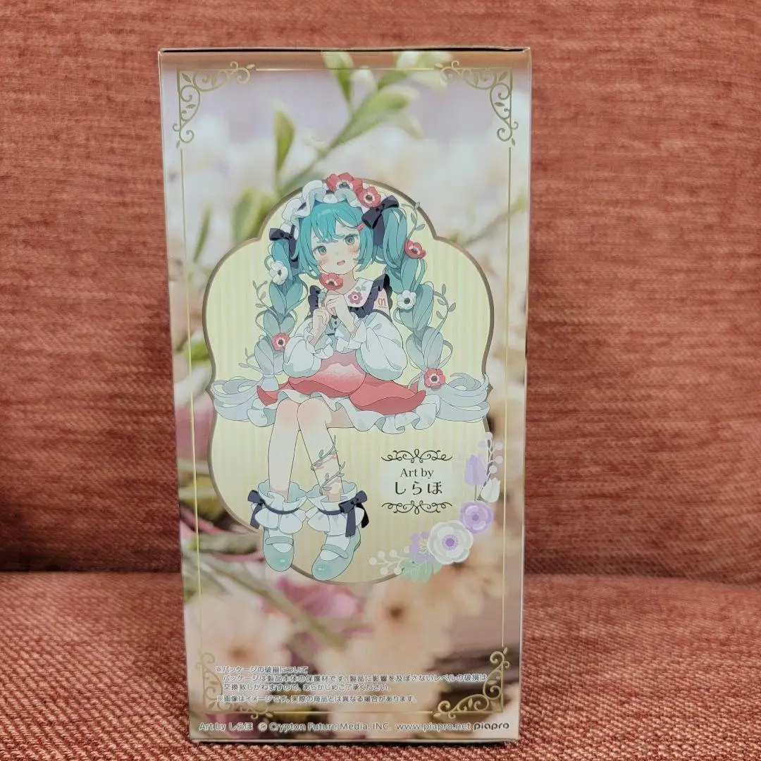 Фото В наличии FuRyu Hatsune Miku Noodle Stopper Flower Fairy Series -Anemone Ver. 14 см аниме-фигурки из ПВХ, коллекция моделей игрушек №5