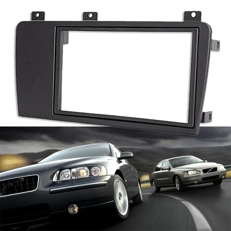 

for Volvo XC70 V70 S60 2004-2007 Car 2 Din Stereo Radio Fascia Panel Plate Trim Frame CD Dashboard Panel Audio Frame