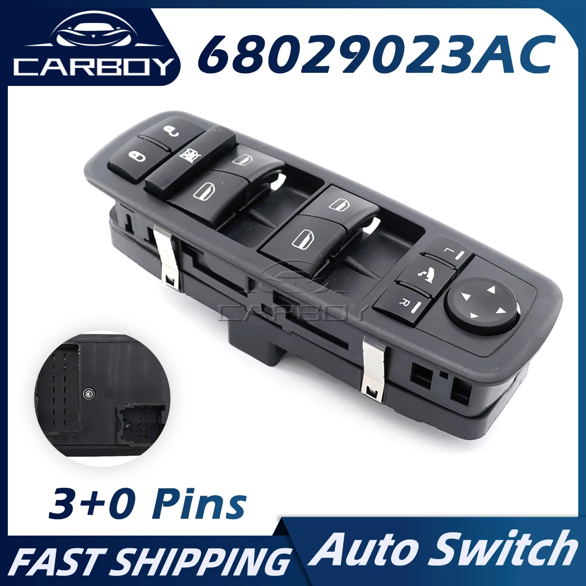 

68029023AC 68029023AA 68029023AB Power Combination Switch For Chrysler Dodge Door Window Lock Mirror Adjustment Folding Button