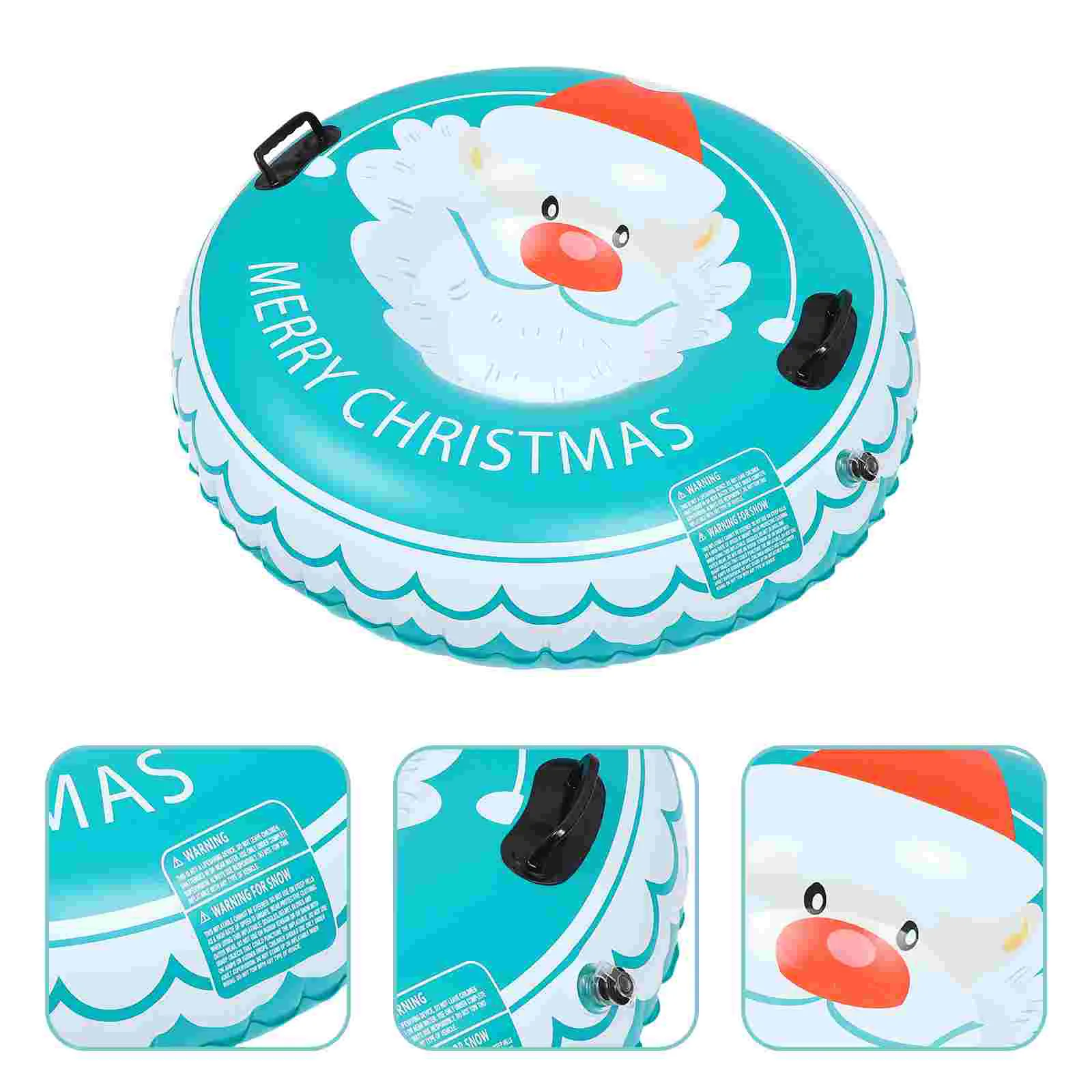 

1PC Durable Santa Claus PVC Snow Tube Thickened Inflatable Round Snow Sled