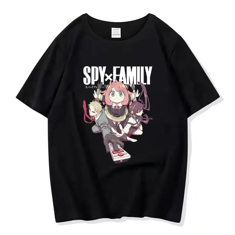 

Anime SPY X FAMILY Anya Yor Loid Man/Women Harajuku T-shirt Round Neck Short Sleeve Casual Unisex Streetwear Tee Top