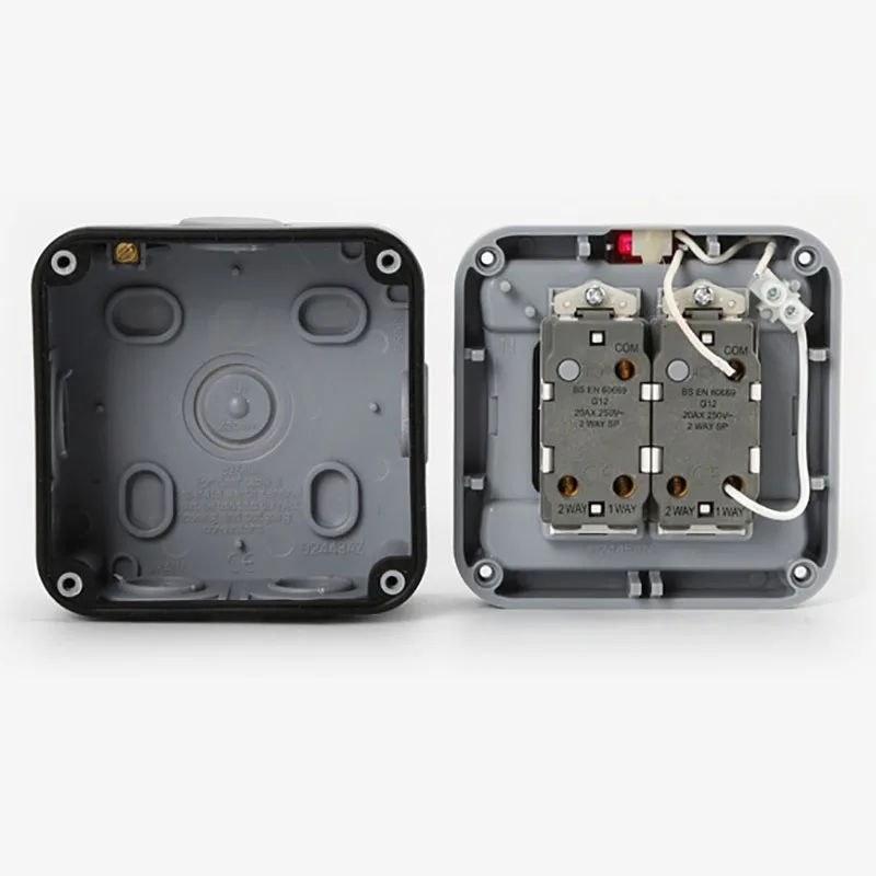 Настенный уличный водонепроницаемый пыленепроницаемый выключатель IP66 1/2