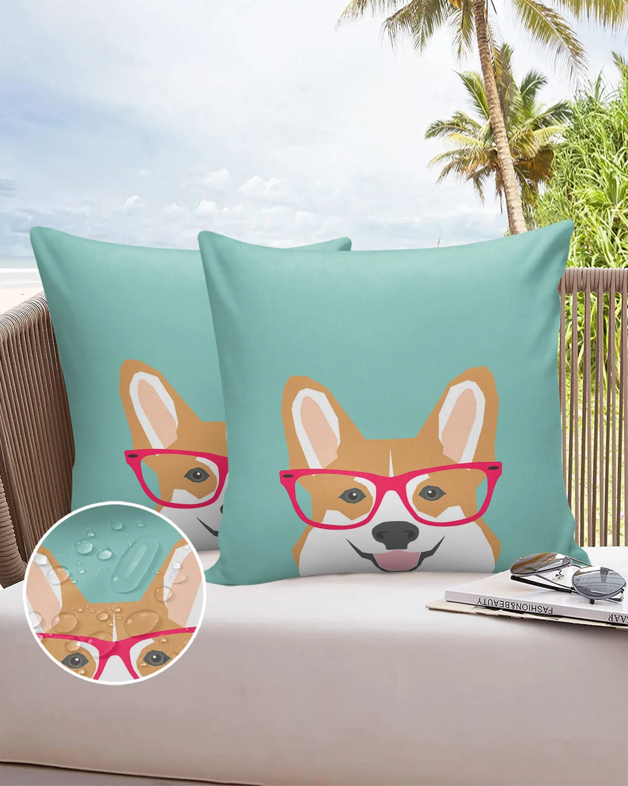 

2/4 шт., автомобильные водонепроницаемые наволочки из хлопка и льна