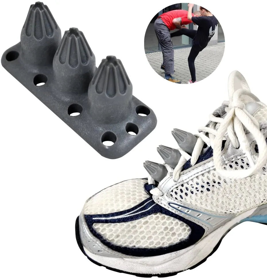 

Инструмент ниндзя Kickz для самообороны, незамерзающий инструмент для самозащиты, оружие для обуви Kuba Kicks, стильный инструмент для самообороны, доступен для вашей тактической обуви, 1 пара