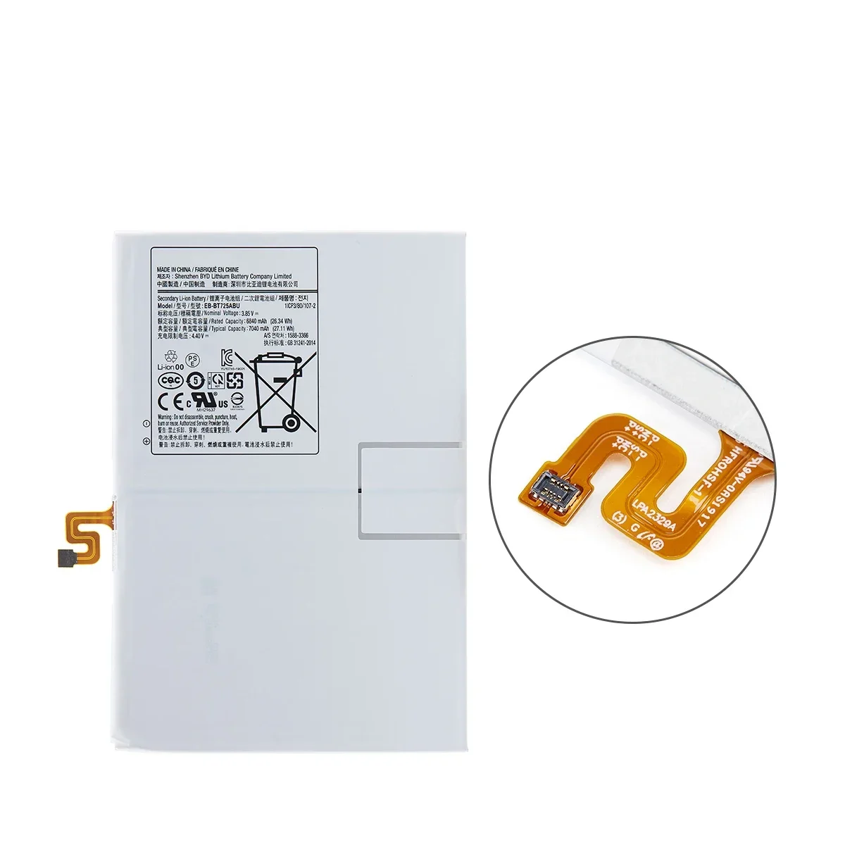 Совершенно новый сменный аккумулятор для планшета EB-BT725ABU 7040 мАч Samsung Galaxy Tab S5e T725C