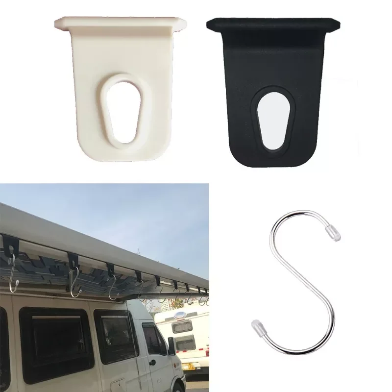 

5pcs/10pcs All Purpose RV Awning Hook Light Clothes Drying Holder for Caravan Motorhome Camper 3XUB