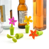 flower shape bottle sealed fresh keeping plug bar tools decoration home bars champagne silicone wine stopper bar accessories