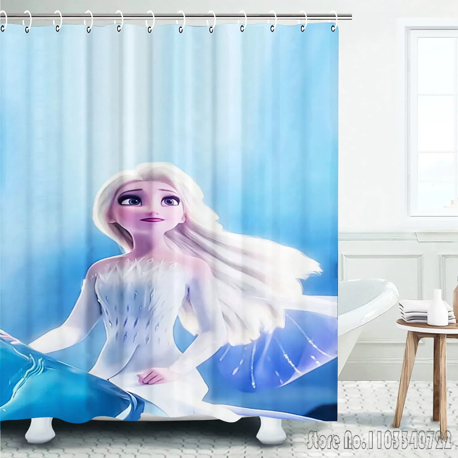 Занавеска для душа MINISO Холодное сердце 90x180 см