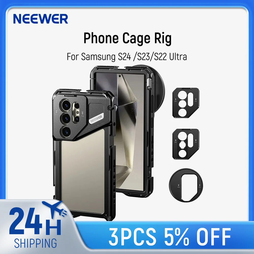 Клетка для телефона NEEWER S24 Ultra с адаптером для фильтра 67 мм ...
