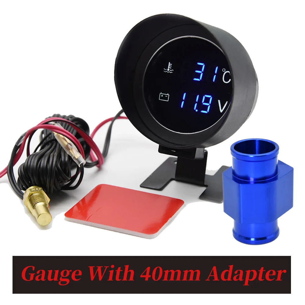 

Автомобильный датчик температуры воды/вольтметр Для автомобилей адаптер 28 / 34 мм 10 мм Автомобильный датчик температуры NPT 1/8-10 ~ 110 градусов Цельсия 12 В 24 В