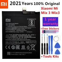 xiao mi original phone battery bm3k 3200mah for xiaomi mi mix 3 mix3 high quality replacement batteries retail package free tool