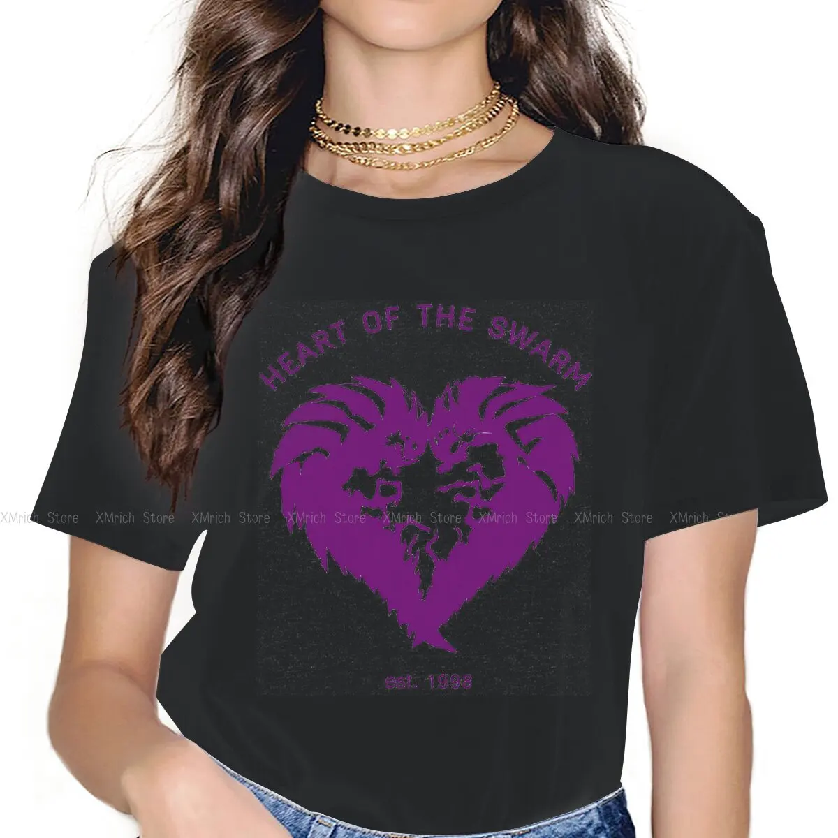 

Heart Of The SwarmHeart Of The Swarm Female Shirts StarCraft Game Oversized Vintage Women Clothing Casual Feminine Blusas