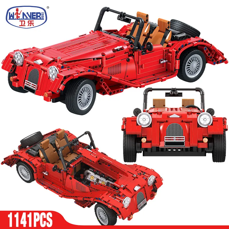 

7062 City Three Wheeled Classic Cars Truck Building Blocks Creator Model Convertible Car Bricks Toys for Children
