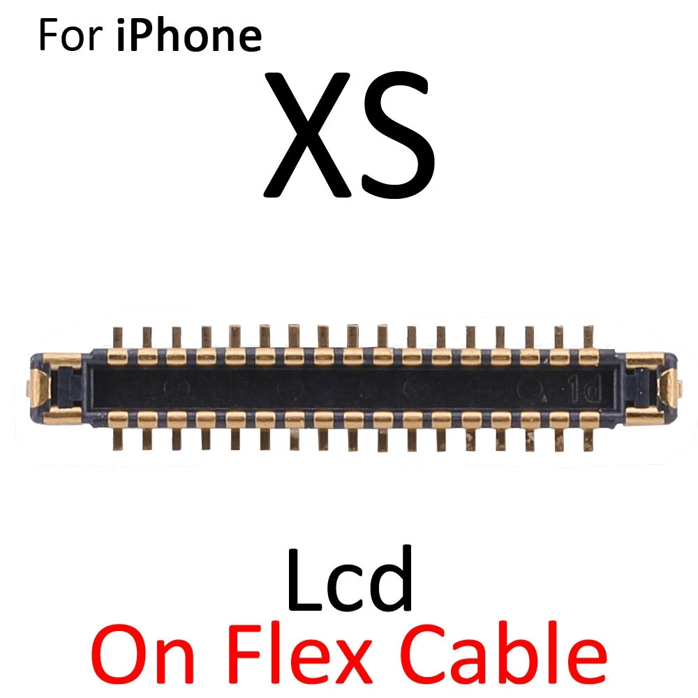 2 шт./лот для iPhone X XR XS Max ЖК-дисплей 3D дигитайзер сенсорного экрана FPC разъем на