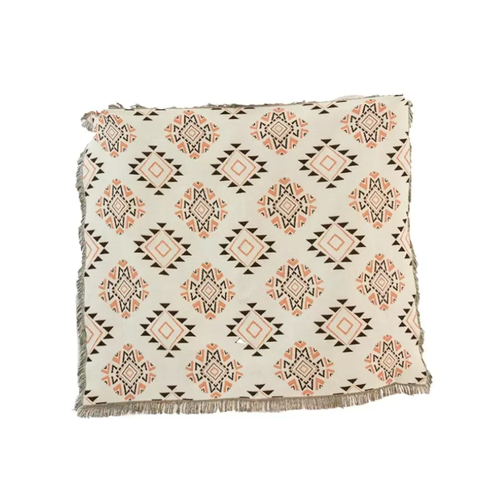 

Throw Blanket Bohemian Style Sofa Blanket Cover Woven Tassel Blanket For Sofa Living Room 100 Handmade Fabric Blanket For Hom