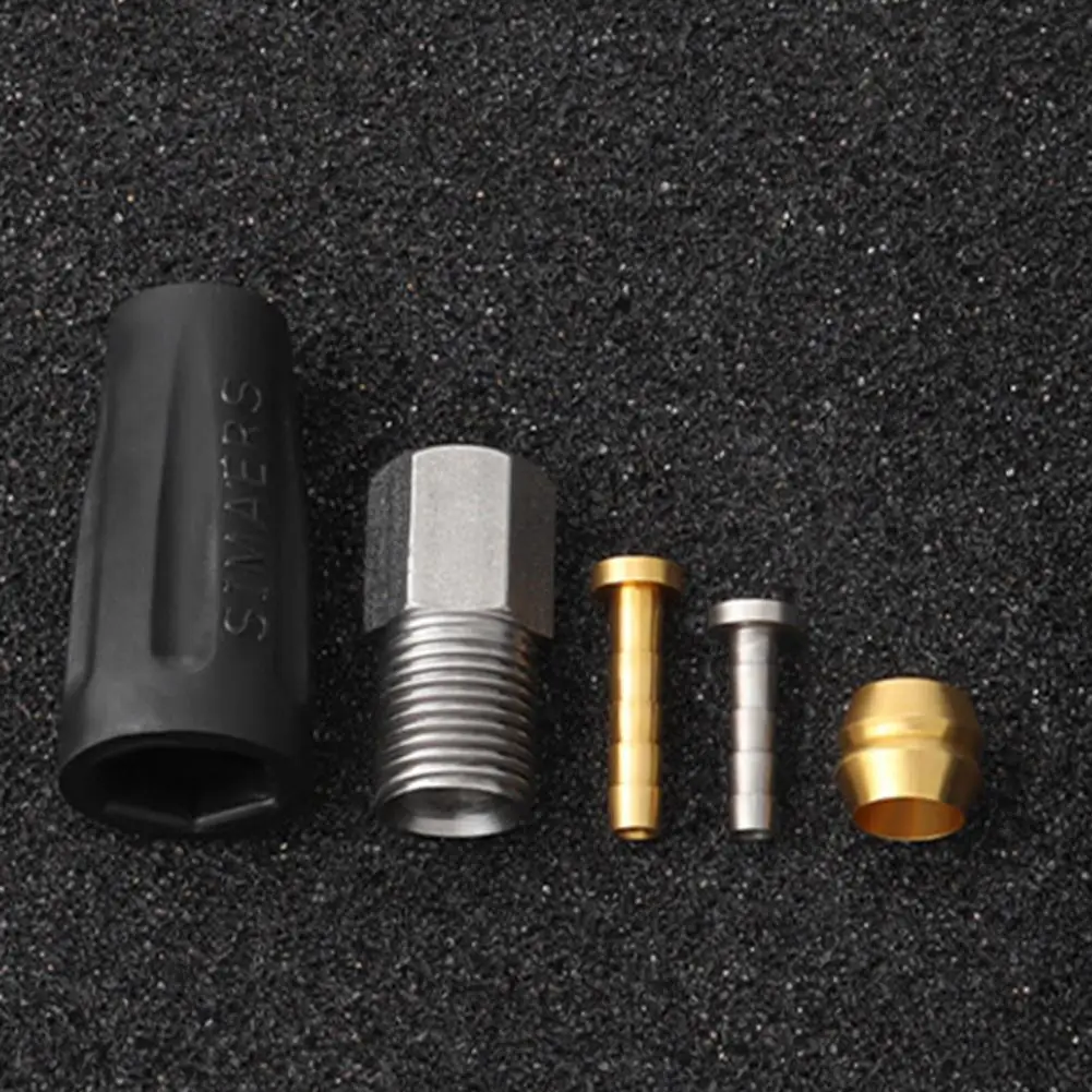 

Набор дисковых тормозов для велосипеда, 1 комплект, практичные черные трубки для велосипедного тормоза BH59 BH90, комплект игл для винтового масла для верховой езды