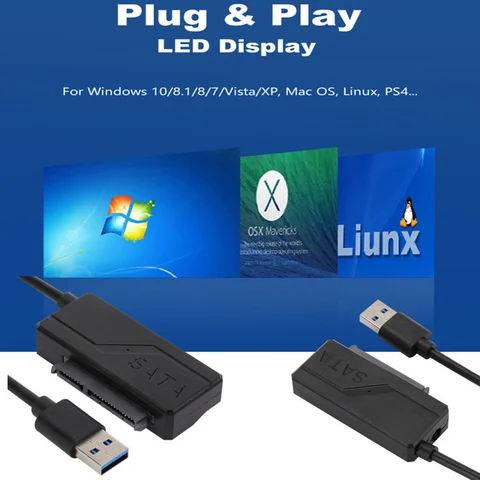 Кабель-адаптер USB к SATA 3, Sata к USB 3,0, поддержка 22Pin 2,5 3,5 дюймов