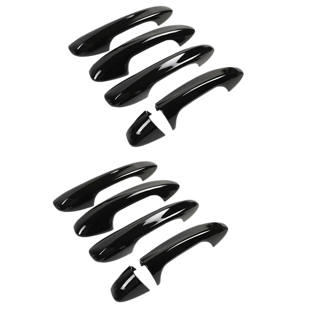 

8X накладка на дверную ручку для Mercedes Benz C E GLC GLB A B GLE GLS CLA GLA Class W213 W205 X253 2016-2020, Черная