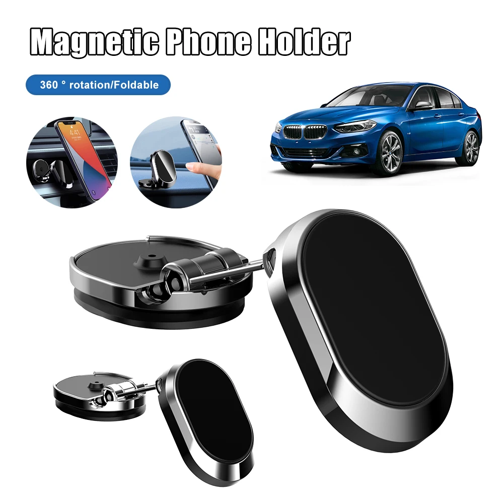 

Metal Magnetic Car Phone Holder Magnet Smartphone Mobile Stand Cell GPS For iPhone 14 13 12 Pro Max Xiaomi Mi Huawei Samsung LG