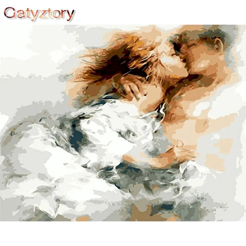 

GATYZTORY Painting By Numbers men and women Figure Drawing On Canvas HandPainted Gift Picture By Number Kits Home Decor