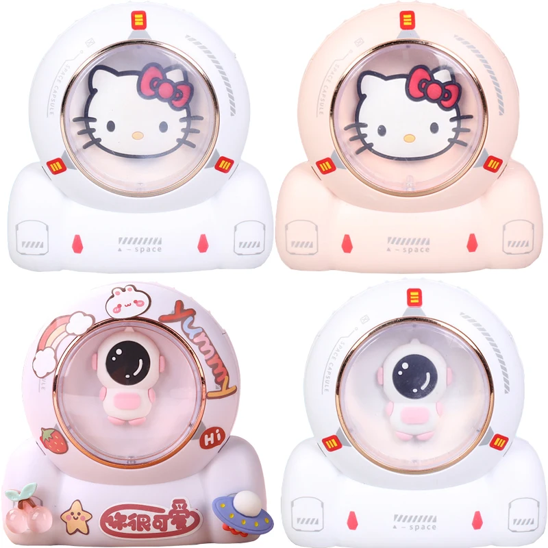 

Kawaii Hello KT 4-дюймовый астронавт большой ветер портативный Настольный зарядный вентилятор Usb подвесной шейный вентилятор для студентов подарк...