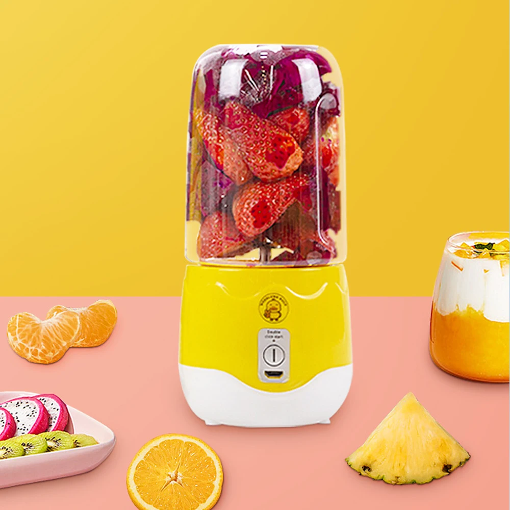 Mini Juicer Cup Little Yellow Duck Juicer Machine Portable H