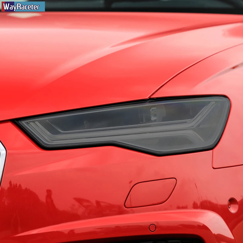 

Car Headlight Protective Film Smoked Black Front Light TPU Sticker For Audi S3 8V S4 B8 B9 S5 S6 C7 C8 S7 S8 TTS Accessories