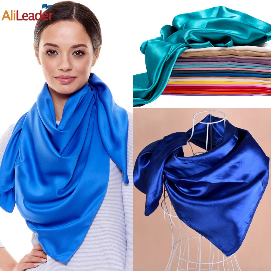 12cm*140cm Women Multifunction Polyester Silk Scarf Elegant Stripes Printed  Casual Satin Small Square Wraps Scarves Shawl - Silk Scarves - AliExpress