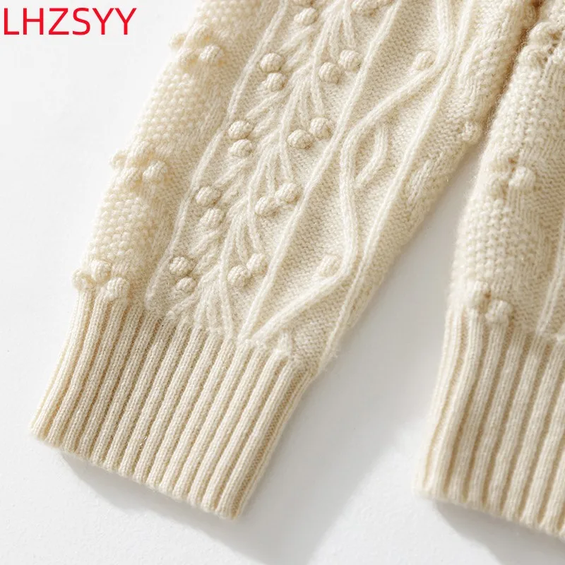 LHZSYY 100% чистый кашемировый кардиган Женская Высококачественная куртка с