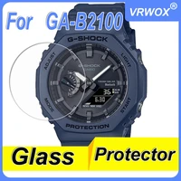 3pcs 9h 2 5d tempered glass for casio ga b2100 2ajf ga b2100 3a1a12a ga b2100 screen protector