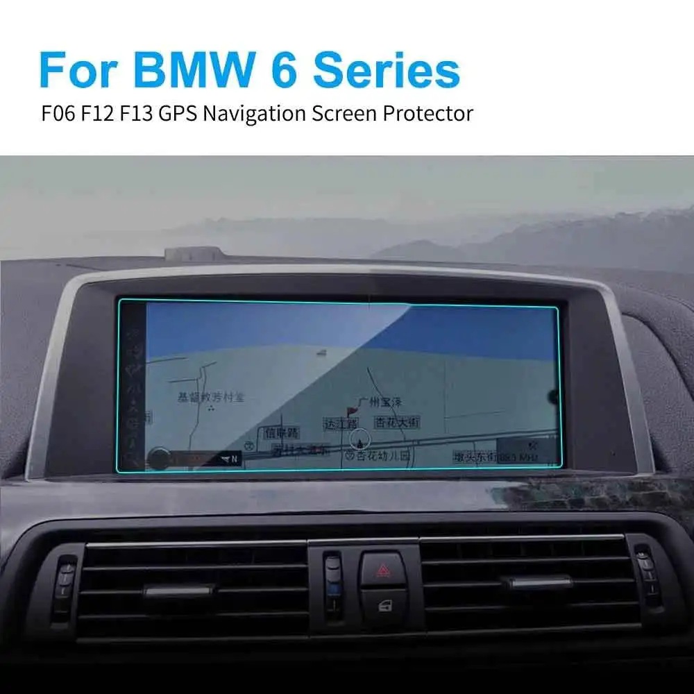 10.2 Inch Car GPS Navigation Screen Protector for BMW F06 F12 F13 6 Series Car HD Clear Screen Tempered Glass Protective Film