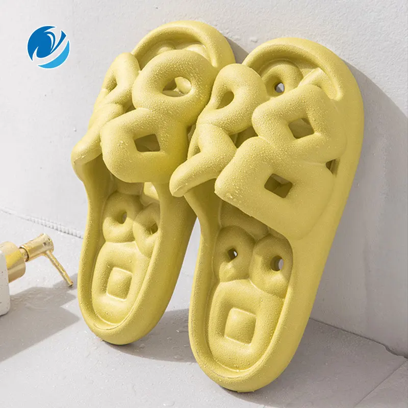 

Mo Dou Home's Slippers Soft Non-slip in Bathroom Leak Water Quickly Dry Elastic Cozy Wearable Cut-outs for Men for Couples