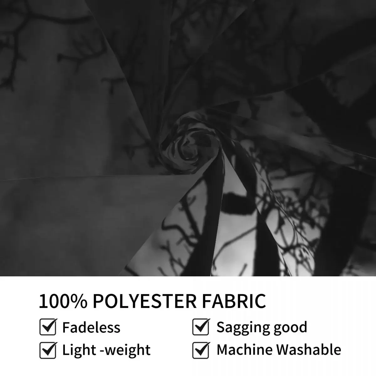 D Lawson Photography - Гобелен с луной и дубовыми деревьями настенные гобелены