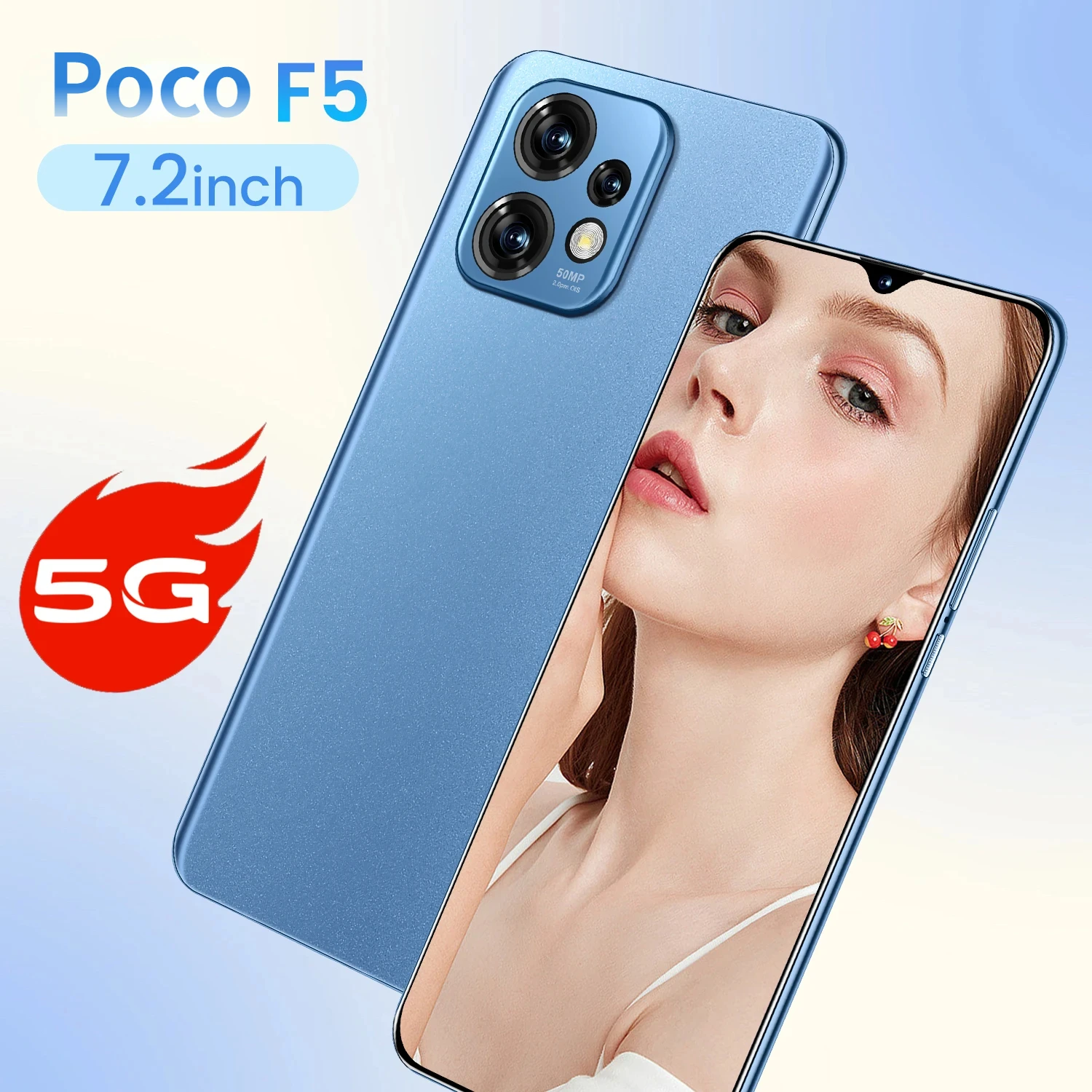 

Оригинальный смартфон Poco F5, разблокированный телефон, телефон с экраном 7,2 дюйма HD Full, смартфон 16 + 1 ТБ, две SIM-карты, 6800 мАч, Android 13