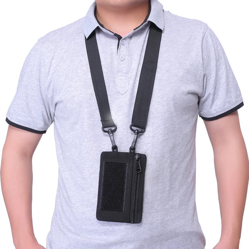 

Waterproof Pouch Wallet Zipper Waist Bag Card Cases Pouch Bags Neck Hook Bag Student Nurse Exhibition Business Card Badge Holder