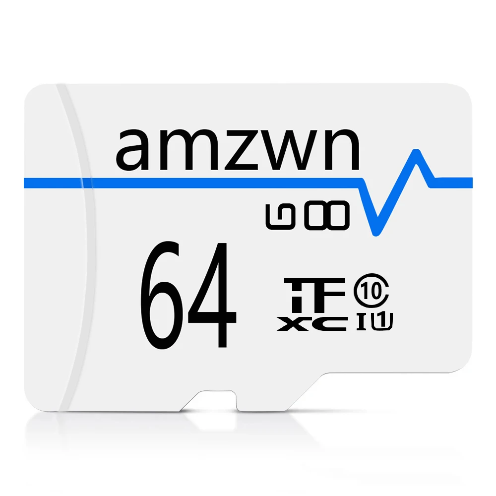 

Mini High Speed white and blue MicroSD 32GB/64GB/128GB/256GB/512GB Class 10 U1 TF Memory Card For Phone Camera