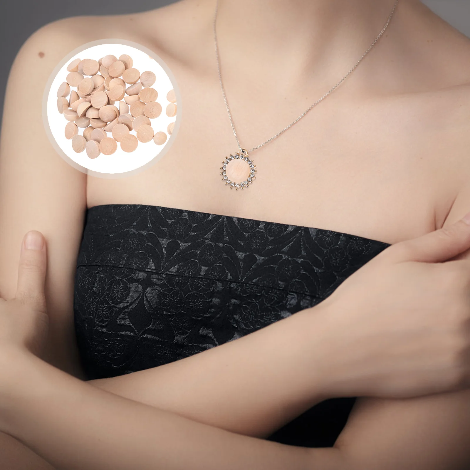 

150 шт., полусферические деревянные шарики