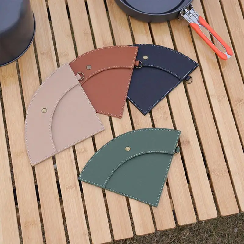 

Coffee Filter Paper Portable Waterproof PU Leather Coffee Cone Filter Pouch Reusable Dust Proof Coffee Dripper For Home Camping