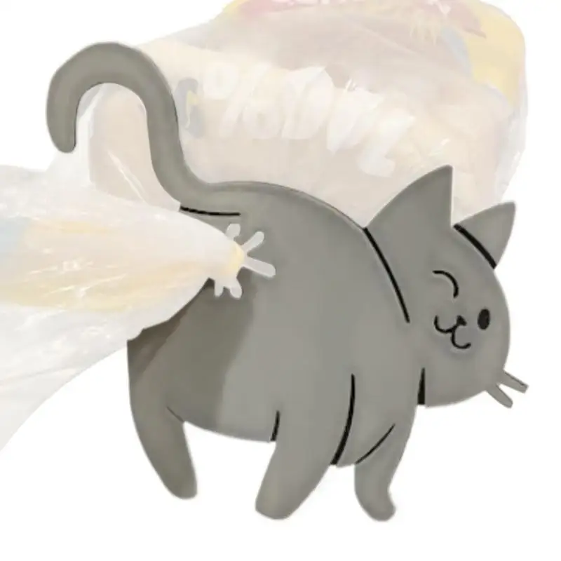 

Зажим для хлеба Syrochelle 3D кошка