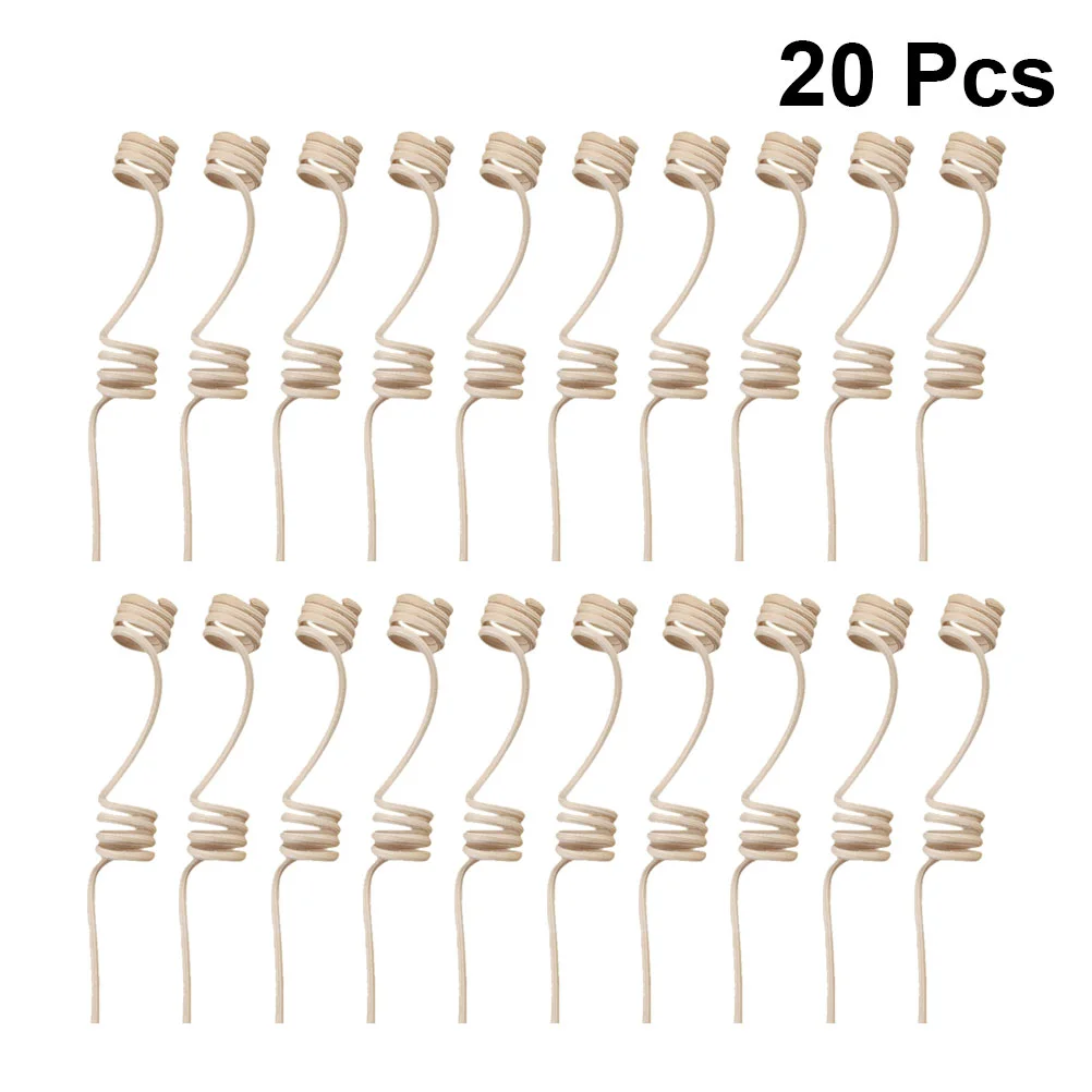 

20 Pcs Essential Oil Reeds Sticks Air Freshener Refill Aroma Diffuser Spiral Rattan
