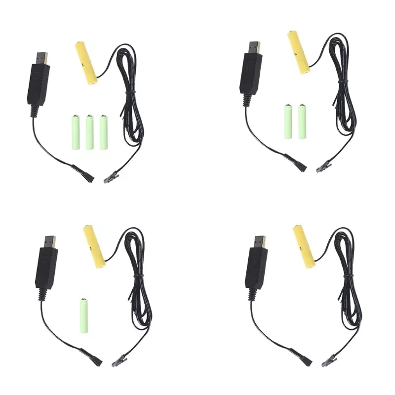 

Universal USB to LR03 AAA Battery Eliminator Can Replace AAA-4AAA 1.5V Batteries for Lights Toys Decorations LED Lamp H3CA