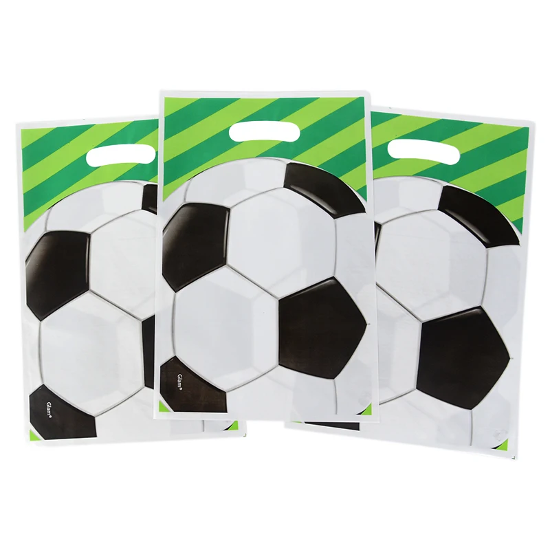 

20/10pcs Football Candy Gift Bags Sport Soccer Theme Birthday Party Cookie Gifts Packing Bags For Kids Birthday Party Decoration