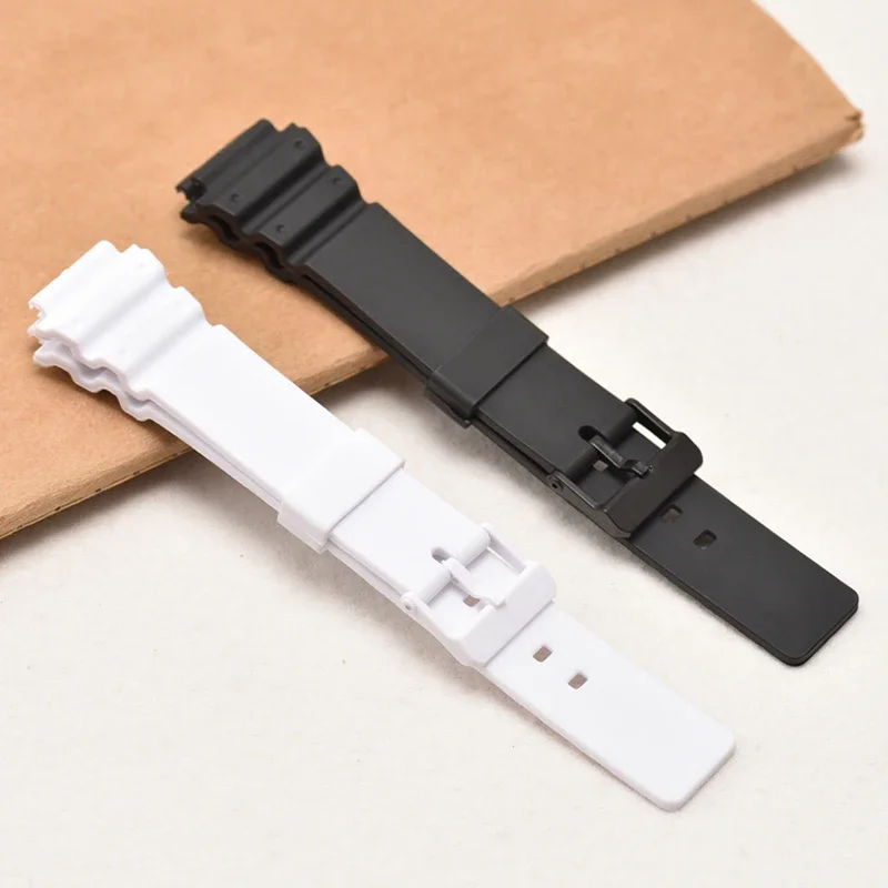 Ремешок из смолы для Casio MRW-200H MRW200H мужской черный спортивный водонепроницаемый